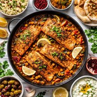 North African Style Alaska Salmon