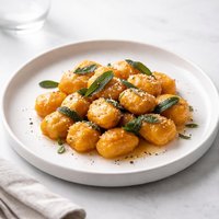 Northern Italian Pumpkin Gnocchi with Sage Butter