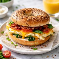 Northern Omelet Bagel Sandwich
