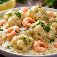 Norwegian Cauliflower with Shrimp Sauce Blomkal Med Reke