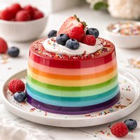 Not Like the Others Rainbow Seven Layered Jello Dessert