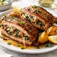 Not Really Stuffed Stuffed Pork Chops