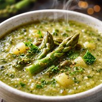 Not So Creamy Cream of Asparagus Soup