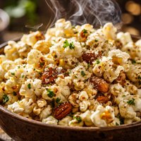 Nut and Parmesan Popcorn