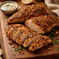 Nut Crusted Chicken Breasts
