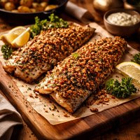 Nut Crusted Lake Trout