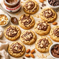 Nutella Almond Cookies