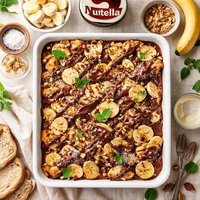 Nutella Banana Brunch Bake