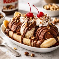Nuts for Nutella Banana Split
