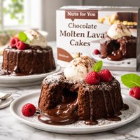 Nuts for You Chocolate Molten Lava Cakes