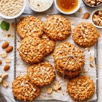 Nutty Anzac Biscuits