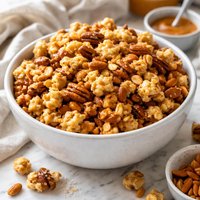 Nutty Baked Caramel Corn