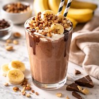 Nutty Chocolate Banana Shake