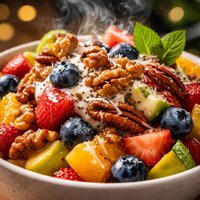 Nutty Flavored Fruit Salad