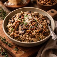 Nutty Mushroom Risotto