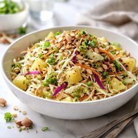 Nutty Pineapple Coleslaw Low Fat
