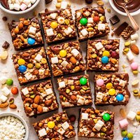 Nutty Rocky Road Slice