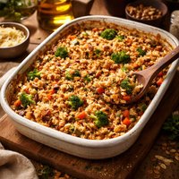 Nutty Vegetable Rice Casserole
