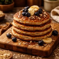 O Is for Oatmeal Pancakes