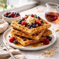 Oat and Cornmeal Waffles