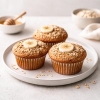 Oat Bran and Banana Muffins