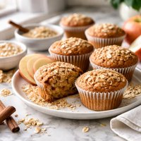Oat Bran Applesauce Muffins