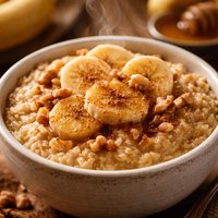 Oat Bran Banana Breakfast for One