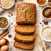 Oat Flour Pumpkin Bread