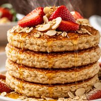Oatmeal Almond Pancakes Diabetic Friendly
