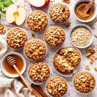 Oatmeal Apple Nut Muffins