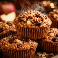 Oatmeal Apple Raisin Muffins