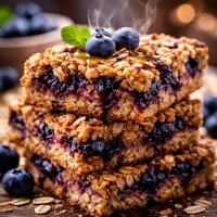 Oatmeal Blueberry Breakfast Bars