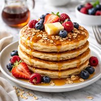 Oatmeal Buttermilk Pancakes