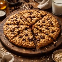 Oatmeal Chocolate Chip Pizza Cookie