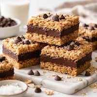 Oatmeal Chocolate Fudge Bars