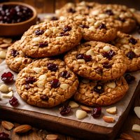 Oatmeal Cranberry Almond White Chocolate Chip Cookies