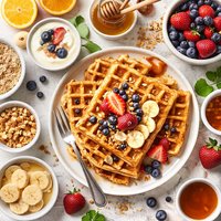 Oatmeal Honey Waffles