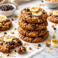 Oatmeal Peanut Choconana Cookies