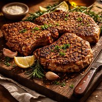 Oatmeal Pork Chops Skillet or Grilled