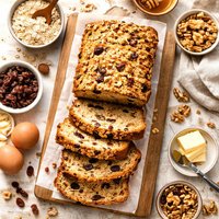 Oatmeal Raisin Walnut Breakfast Bread