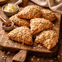 Oatmeal Scones with a Bit of Heaven