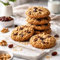 Oatmeal Walnut Raisin Cookies