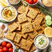 Oatmeal Wheat Crackers