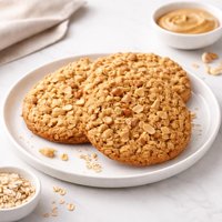 Oats and Peanut Butter Giant Cookies Lighter