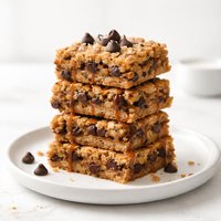 Oats N Caramel Chocolate Chip Cookie Squares