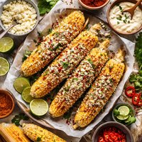 Oaxacan Style Grilled Corn on the Cob