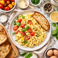 Oeufs Brouills Scrambled Eggs