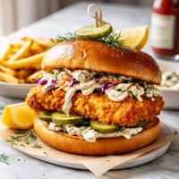 Off the Hook Fried Fish Sandwich