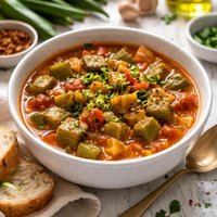 Okra and Tomatoes Soup