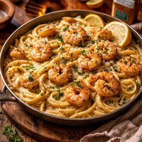 Old Bay Creamy Shrimp Pasta